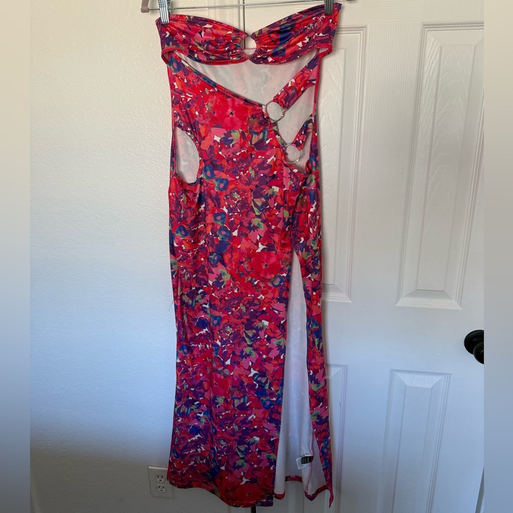 SHEIN Multicolor Abstract Maxi Dress